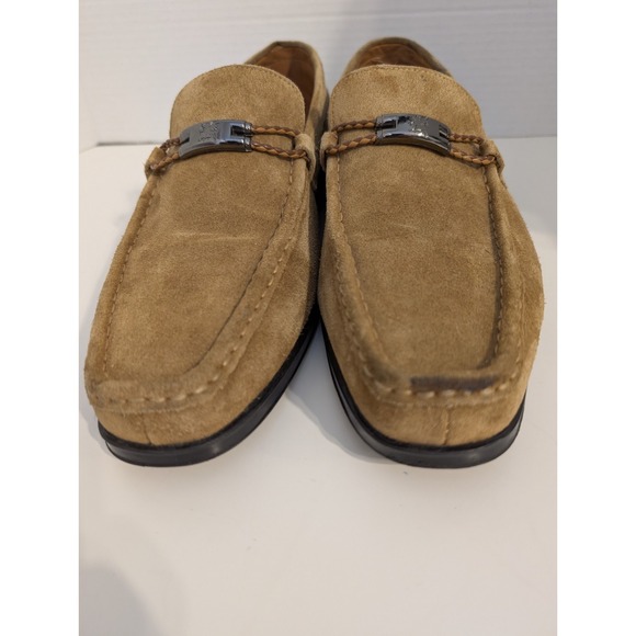 Stacy Adams Luxurious Brown Suede‎ Leather Loafers 25224-240 Buckle Men's 11M - Picture 4 of 9